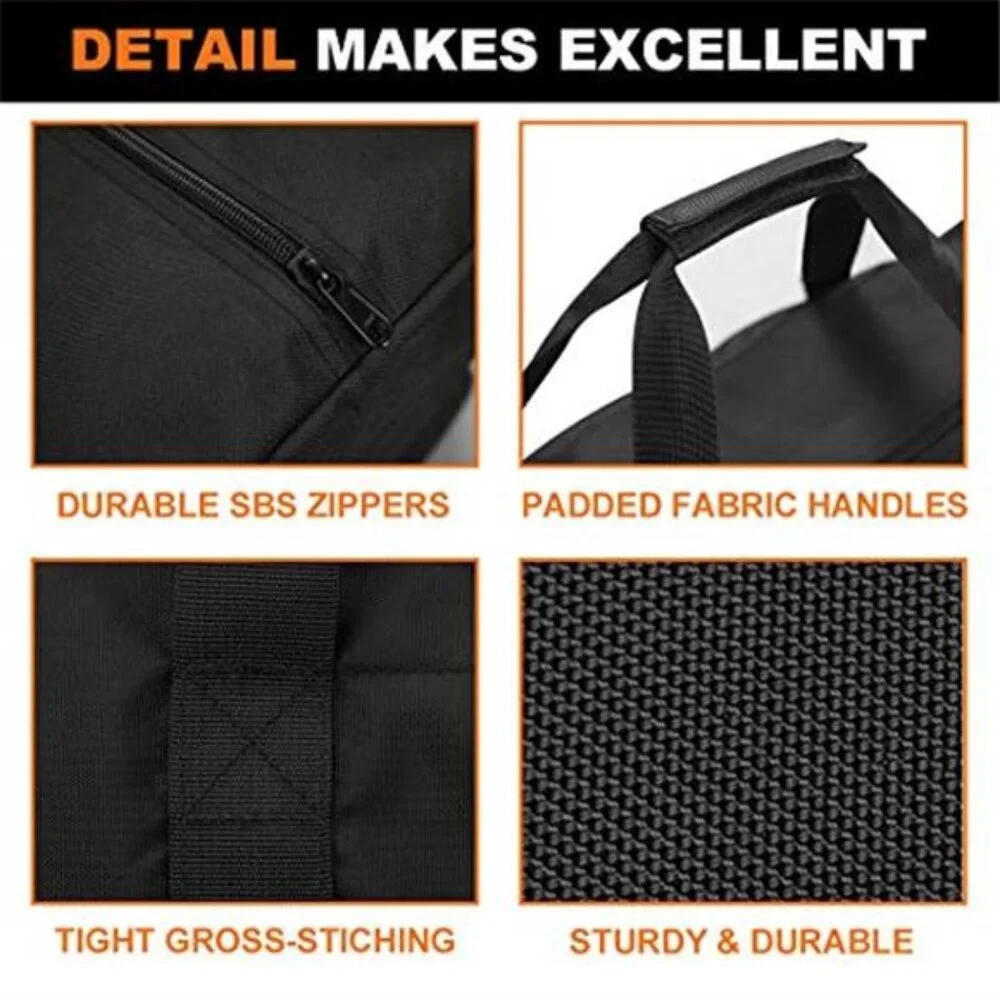 Sports Duffle Bag 42 Inch Extra Large Travel Gym Bag Water Resistant Black 150L